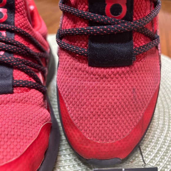 adidas Red and Black Women's Sneakers - Picture 7 of 10